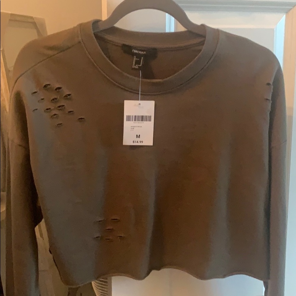 Forever 21 crop sweatshirt